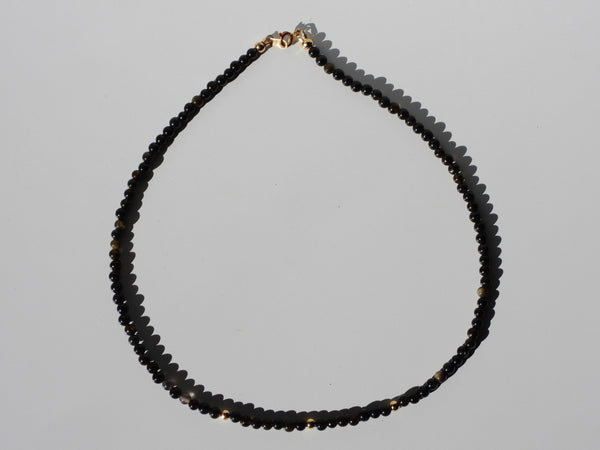 Gold Sheen Obsidian necklace