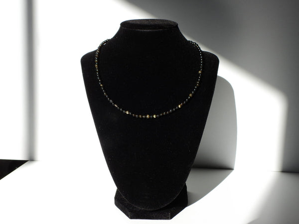 Gold Sheen Obsidian necklace