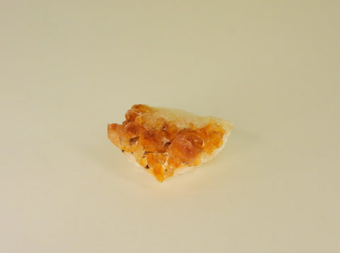 Beautiful Citrine cluster with inclusions. Top view