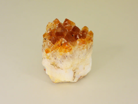 Beautiful Citrine cluster with inclusions. Front view