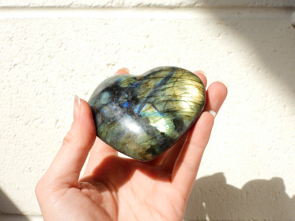 Labradorite heart #1