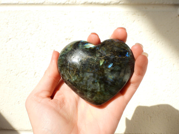 Labradorite heart #1