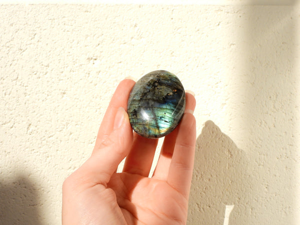 Small Labradorite palm stone #2