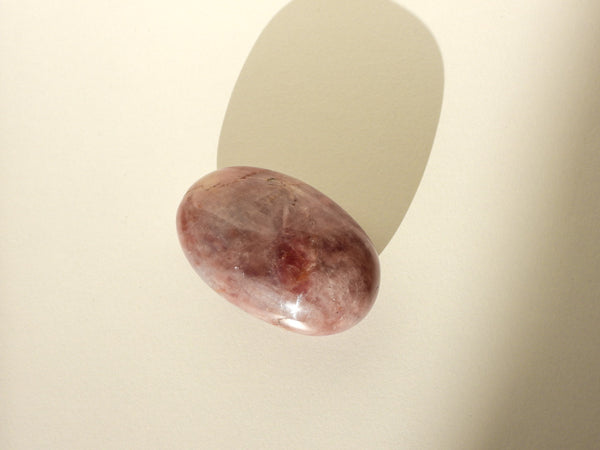 Purple Rose Quartz palm stone