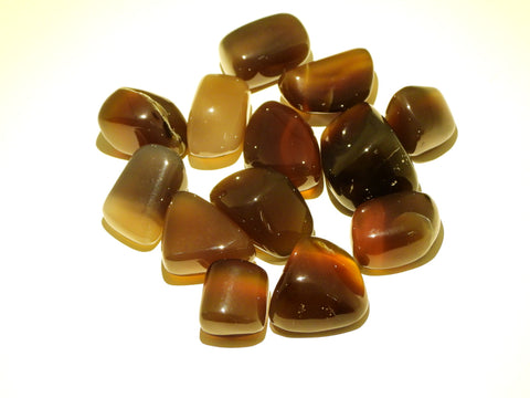 Brown Chalcedony tumbles