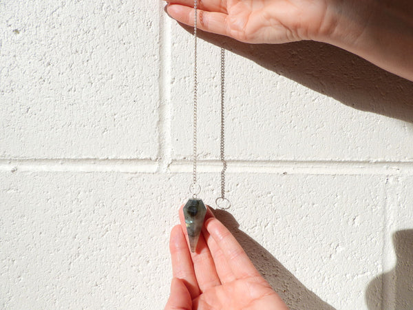 Labradorite pendulum