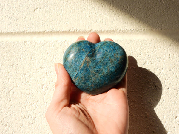 Blue Apatite hearts