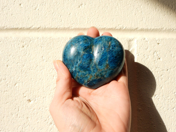 Blue Apatite hearts