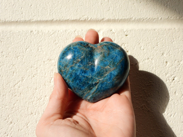 Blue Apatite hearts