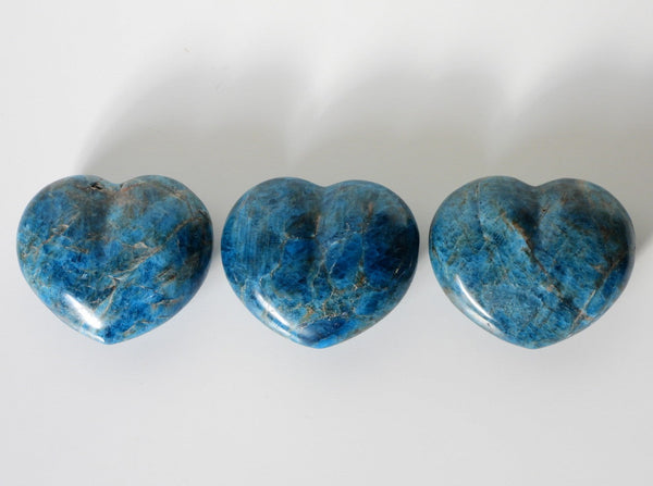 Blue Apatite hearts