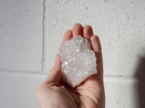 Pink Apophyllite cluster