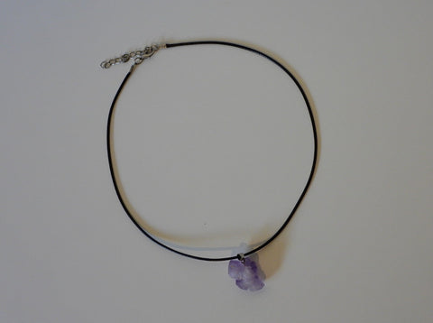 Raw Amethyst necklace