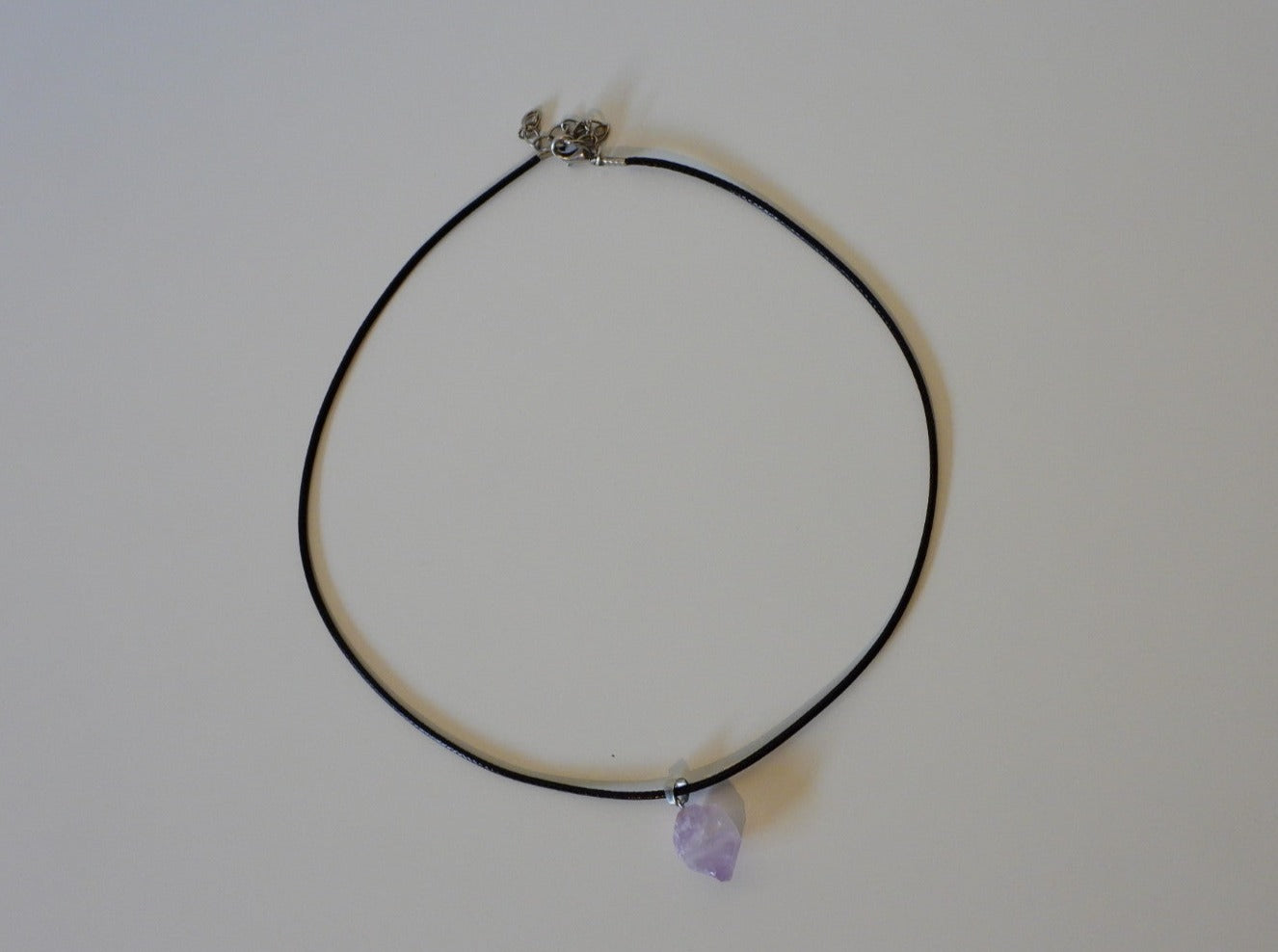 Raw Amethyst necklace