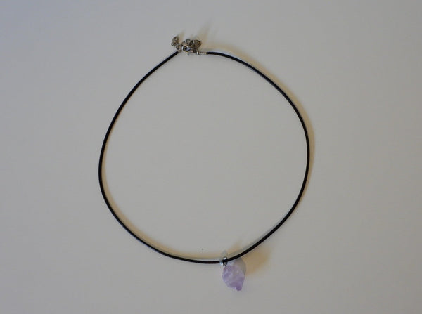 Raw Amethyst necklace