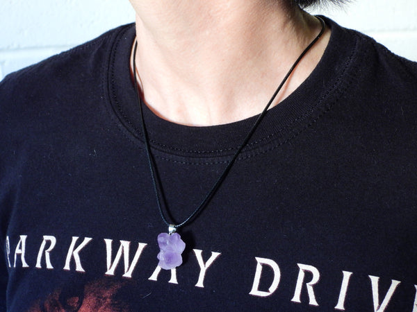 Raw Amethyst necklace