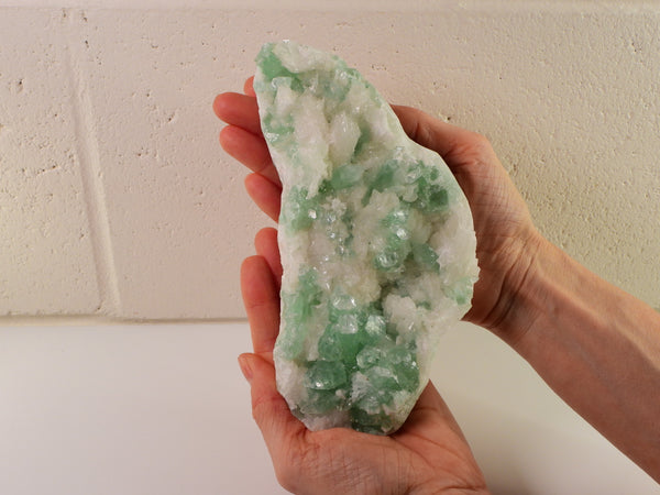 White & Green Apophyllite cluster