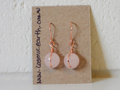 Rose Quartz earrings