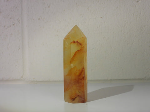 Fluorite and Fire Quartz tower