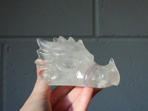 Lavender Fluorite dragon head