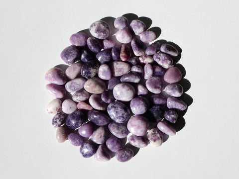 Lepidolite tumbles