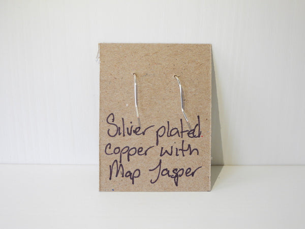 Map Jasper earrings