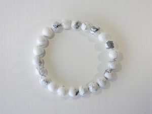 Howlite elastic bracelet