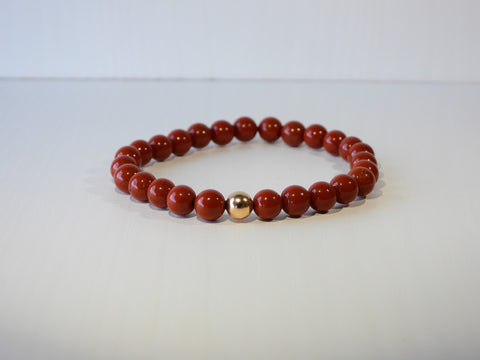 Red Jasper elastic bracelet