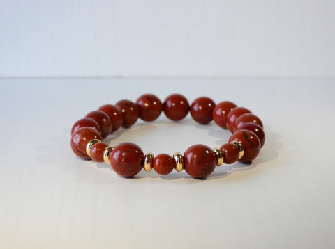 Red Jasper elastic bracelet