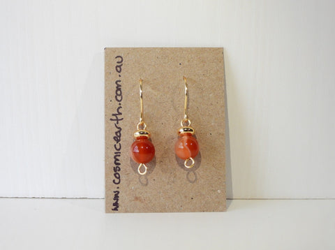 Carnelian earrings